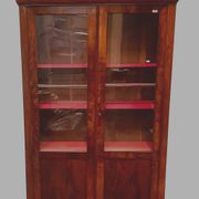 Louis Philippe display case in mahogany and mahogany veneer 19th century