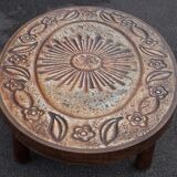 Coffee table lava stone