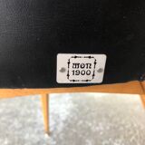 Velvet and skai chair
