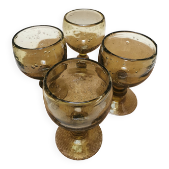 4 verres bullés