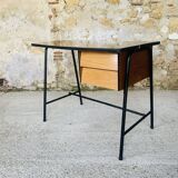 Vintage metal and formica desk with 2 drawers, circa 60's