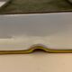 Hermès ashtray signed Rybal in fine Limoges porcelain decorated with mandarin ducks