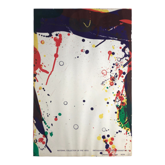 Poster in lithograph by sam francis, smithsonian institution, 1968