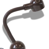 Isao Hosoe: rare snake ebi version lamp lamp to ask chocolate 1970 vintage
