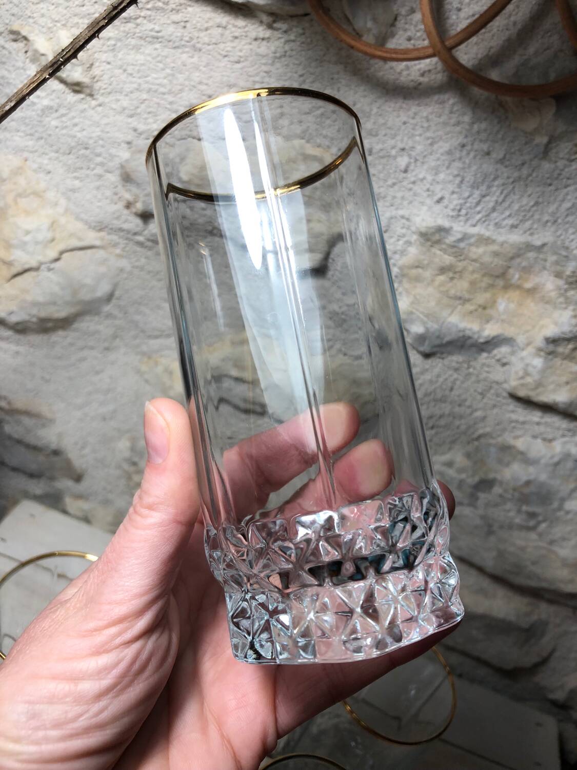 Large Vintage gold rimmed glasses