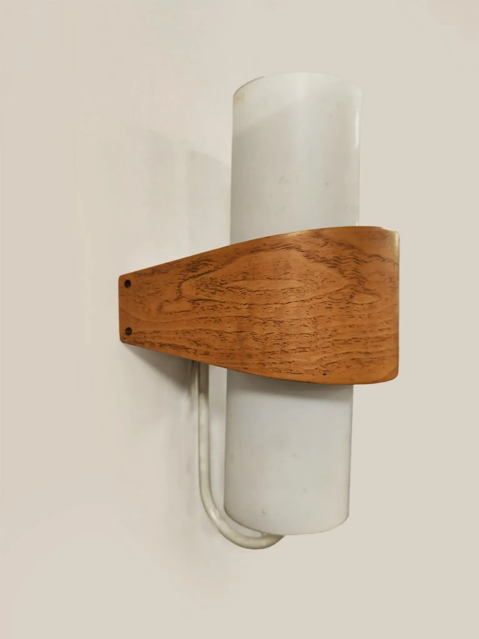 Dutch design opal glass NX 40 vintage wall lamp Louis Kalff Philips