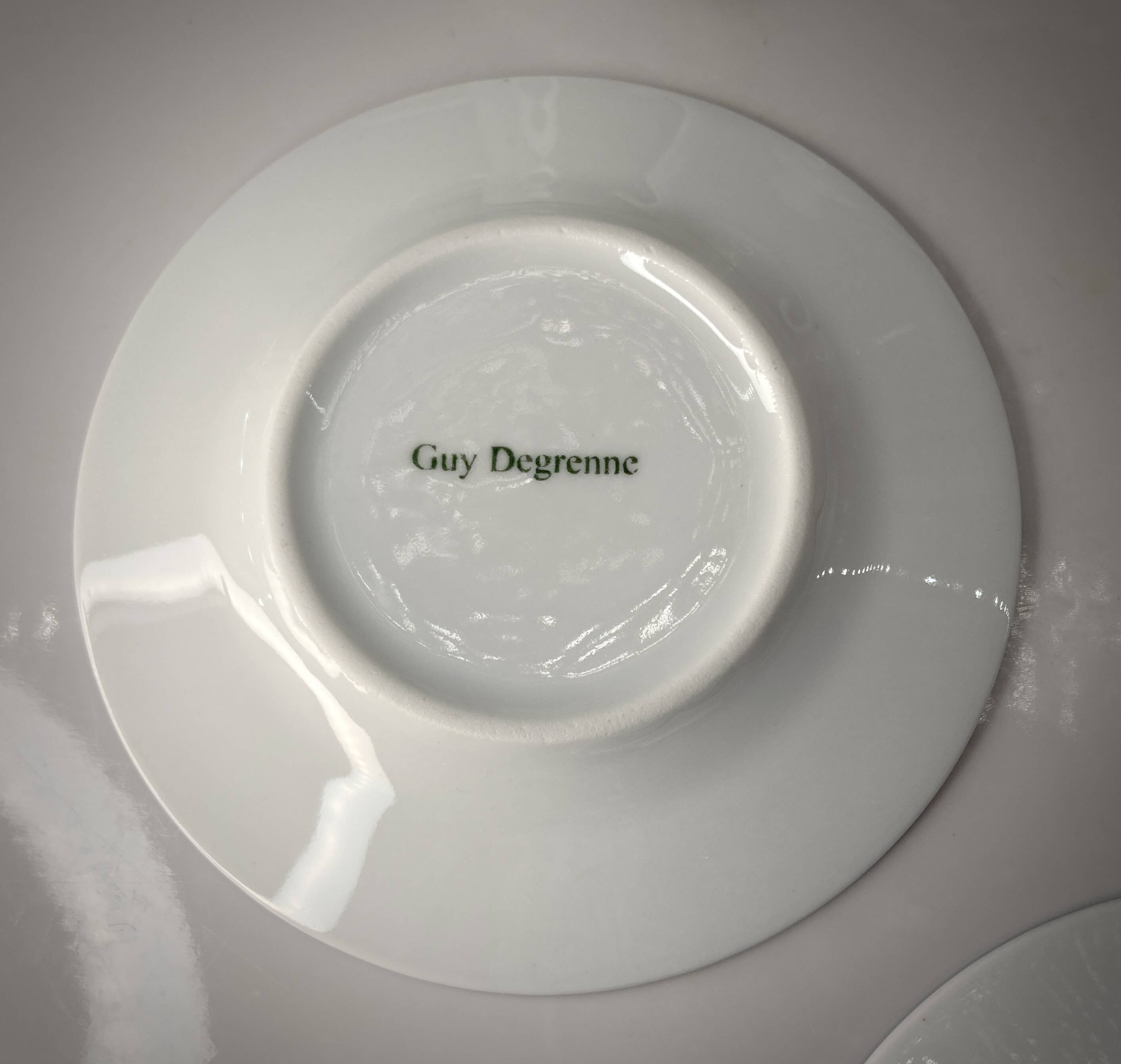 4 Espresso cups and saucers - Guy Degrenne
