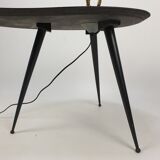 Italian side table wit 3 adjustable light scones, 1960
