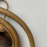 Vintage rattan mirror