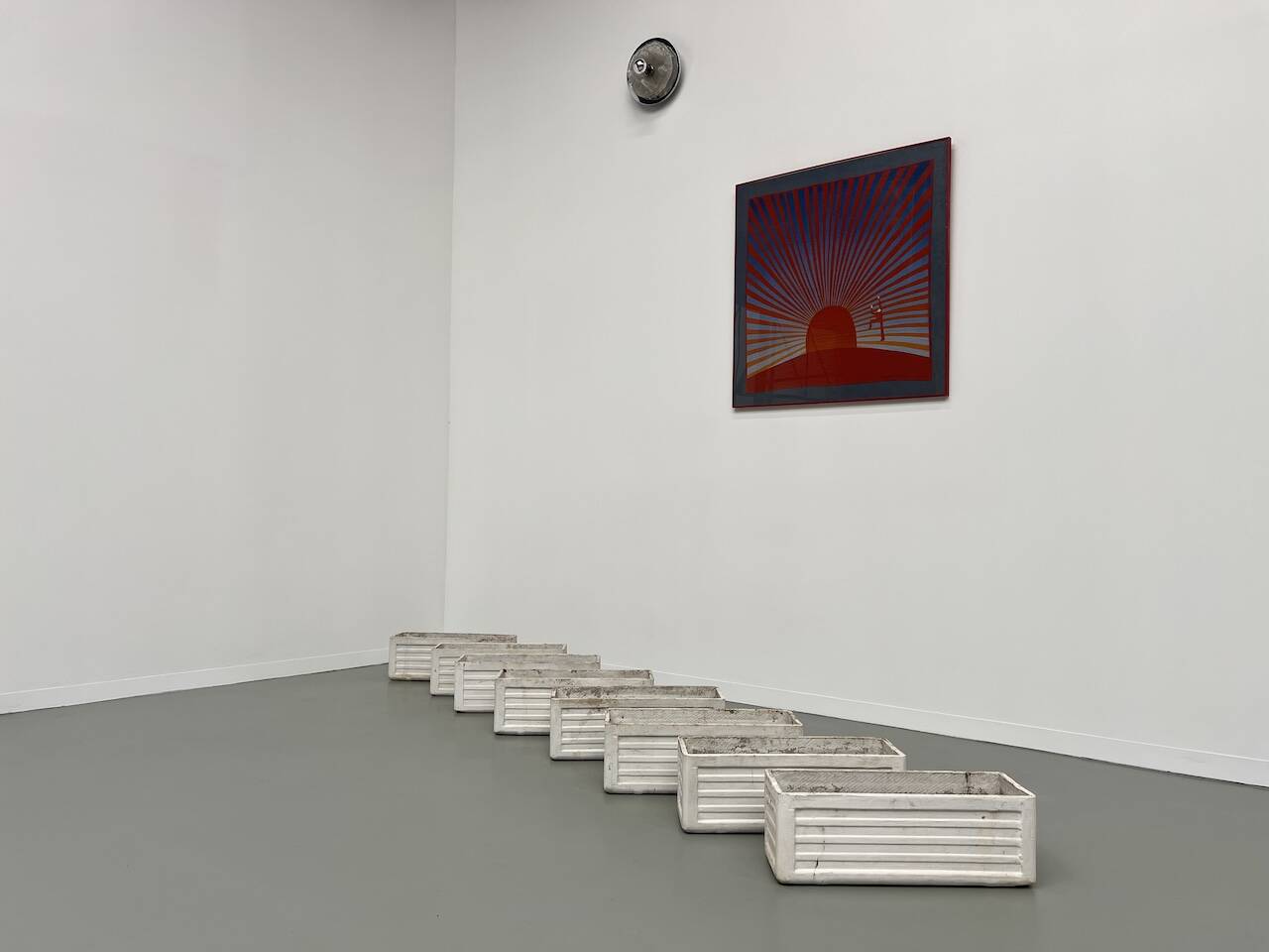 Set of 8 fiber cement planters