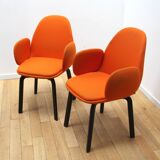 Pair of JH30 armchairs, Fritz Hansen