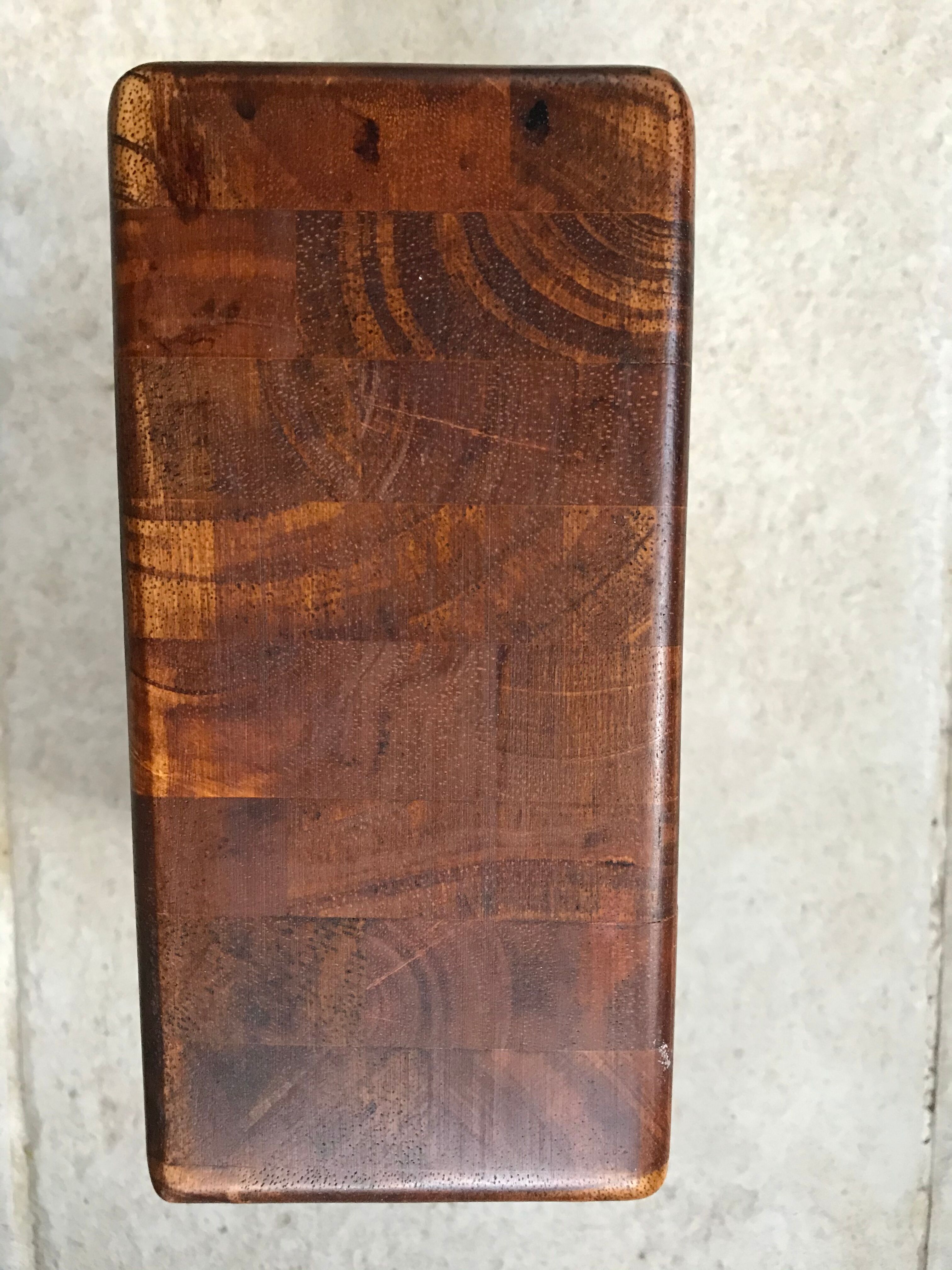 Empty teak pocket, 70s