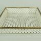 Vintage tray, perforated metal and brass, attr. to mathieu matégot 50s