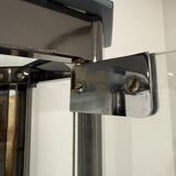 Antique display cabinet shelf in brass metal Italian design from the 70s