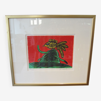 Lithograph signed and numbered by Beverloo Corneille 1991