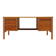 Ash desk, Norwegian design, 1970s, production: Norway