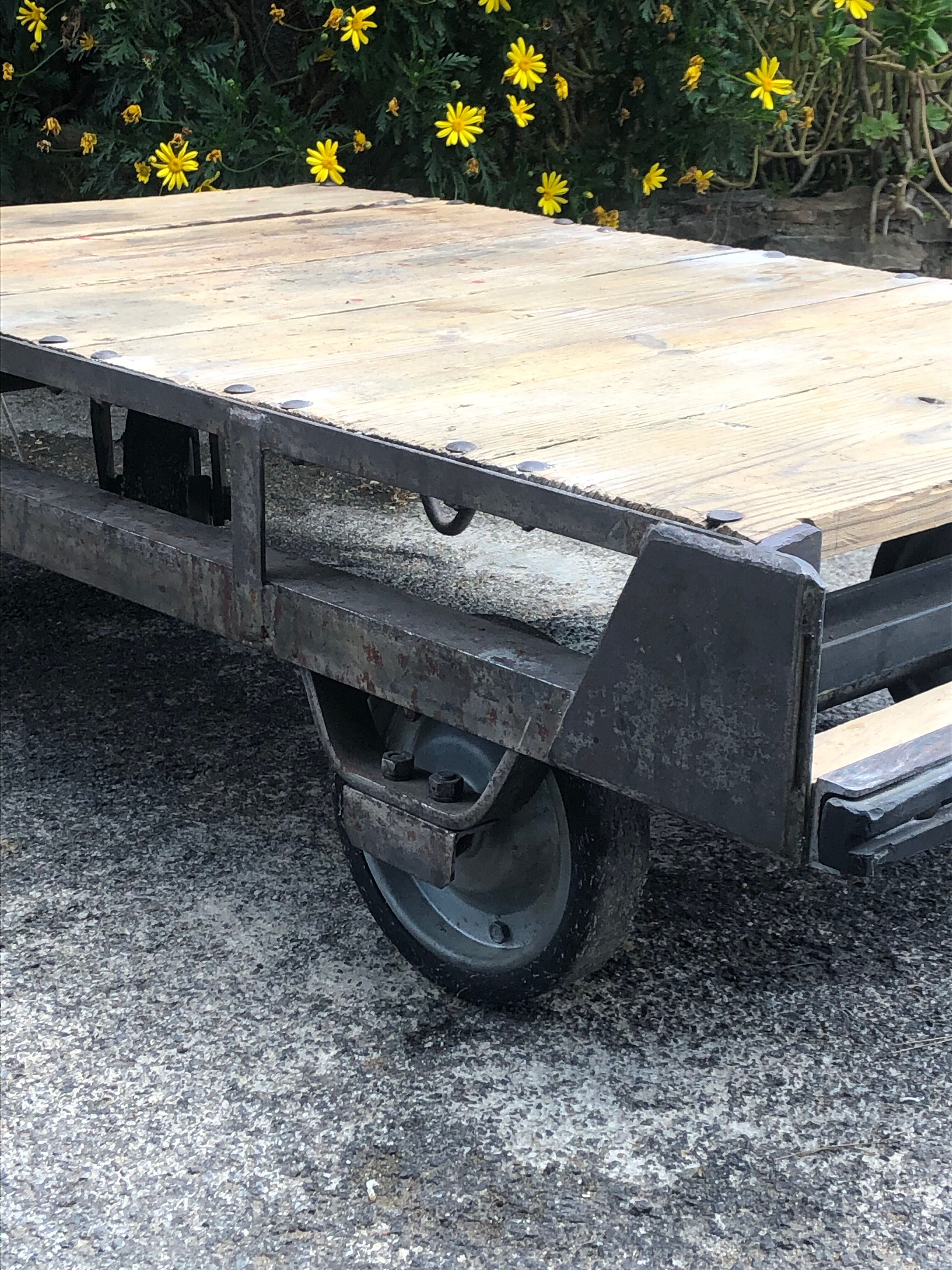 Industrial coffee table