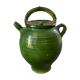 Gargoulette, chevrette, water pot. glazed terracotta.antic