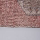 Vintage Turkish rug from Oushak, hand-woven 100x353 cm