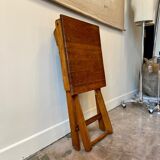 Folding side table in solid wood