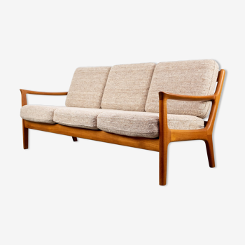 Vintage Teak 3 Seater Sofa by Juul Kristensen, 1960