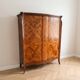 Antique Louis XV style cabinet in wood marquetry