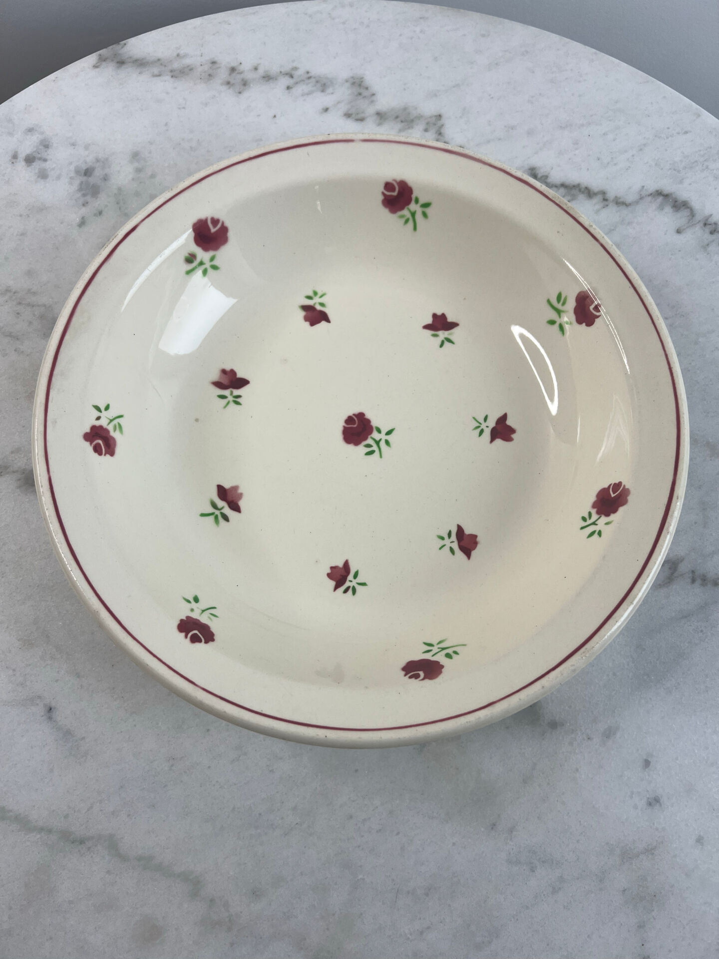 Floral plate Badonviller
