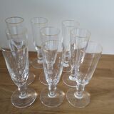 Crystal champagne flutes