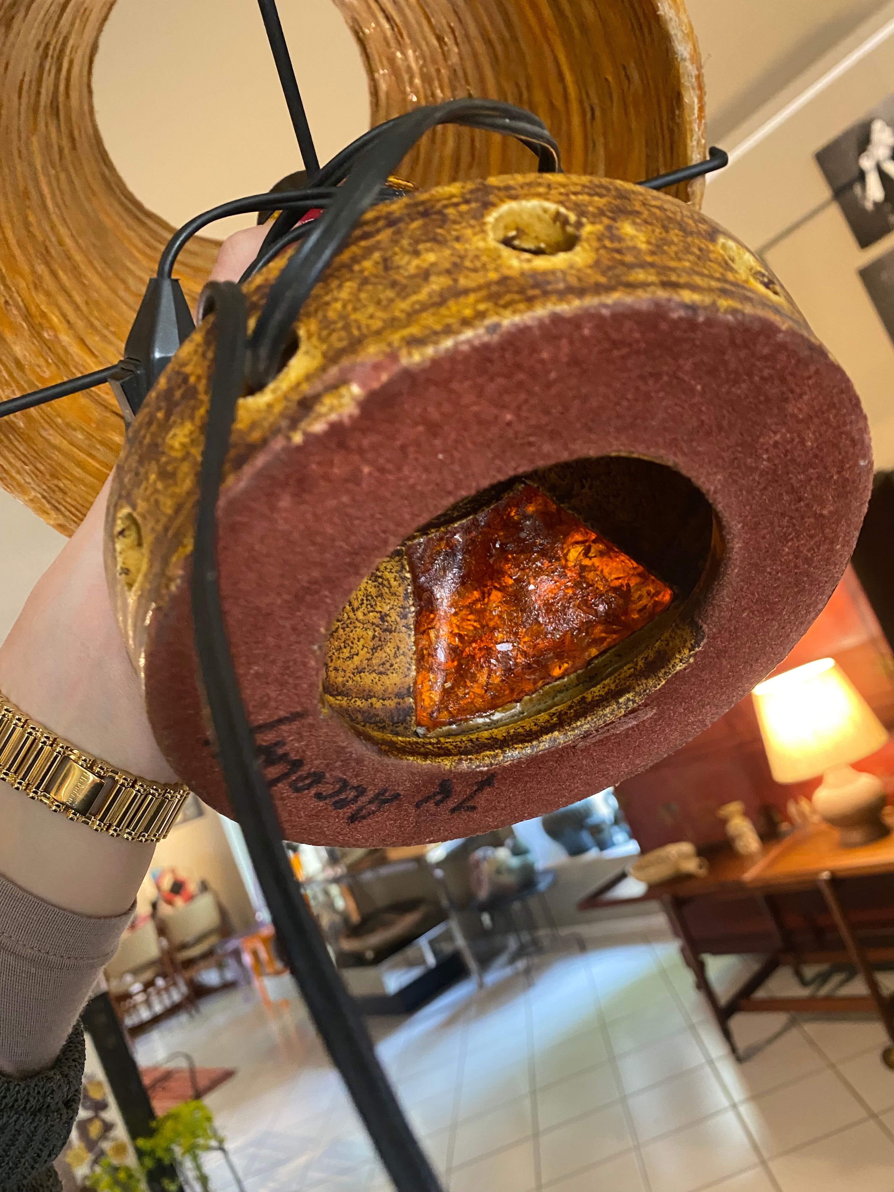 Ceramic lamp and Accolay resin