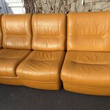 Beka 1970 leather modular sofa