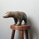 Bronze animal sculpture of a polar bear by Pierre Chenet.