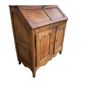 19th-century walnut secretary