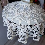 Suspension opaline dentelle - shabby