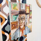 Portrait acrylique