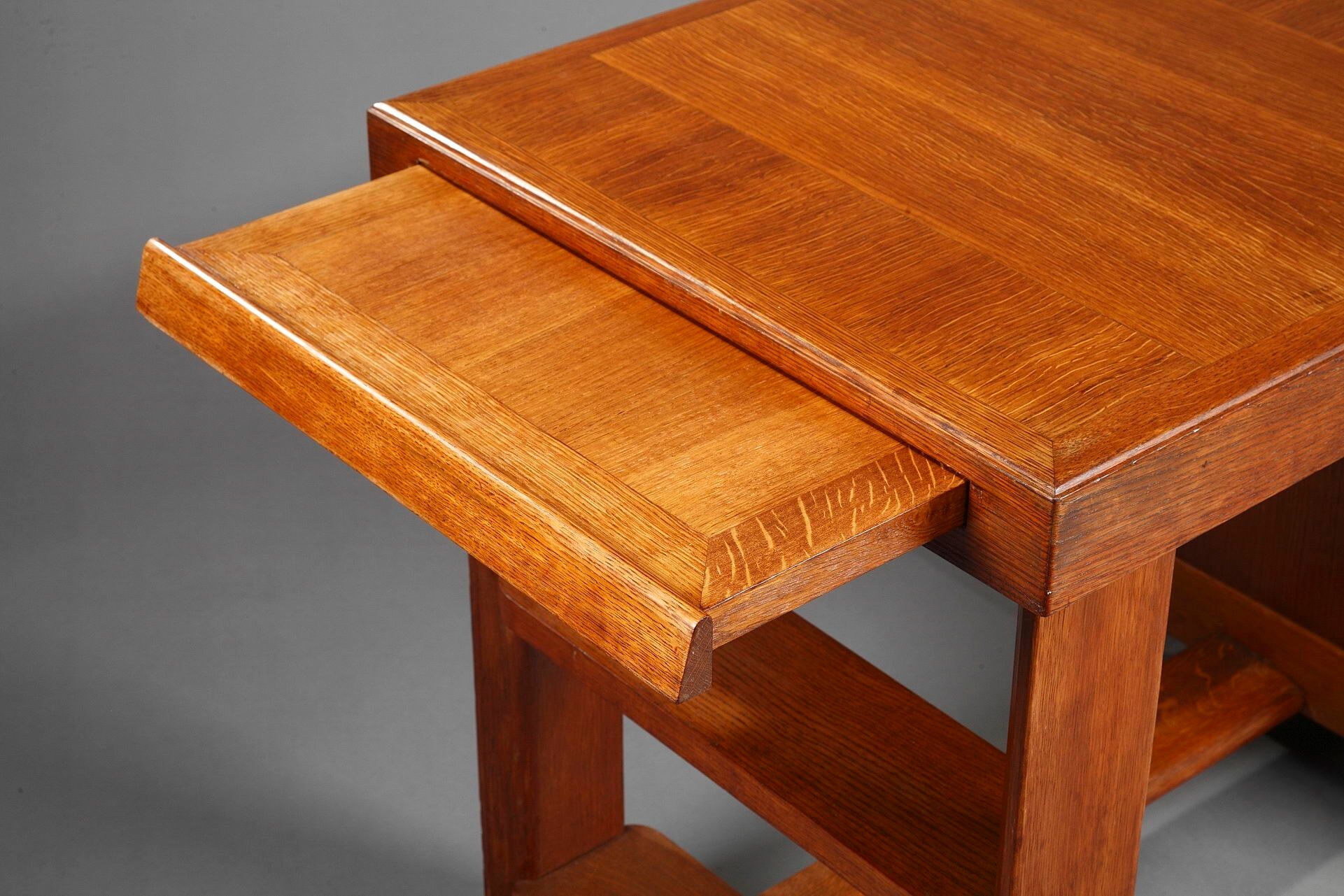 50s oak office by Pierre Bloch and Charles Dudouyt