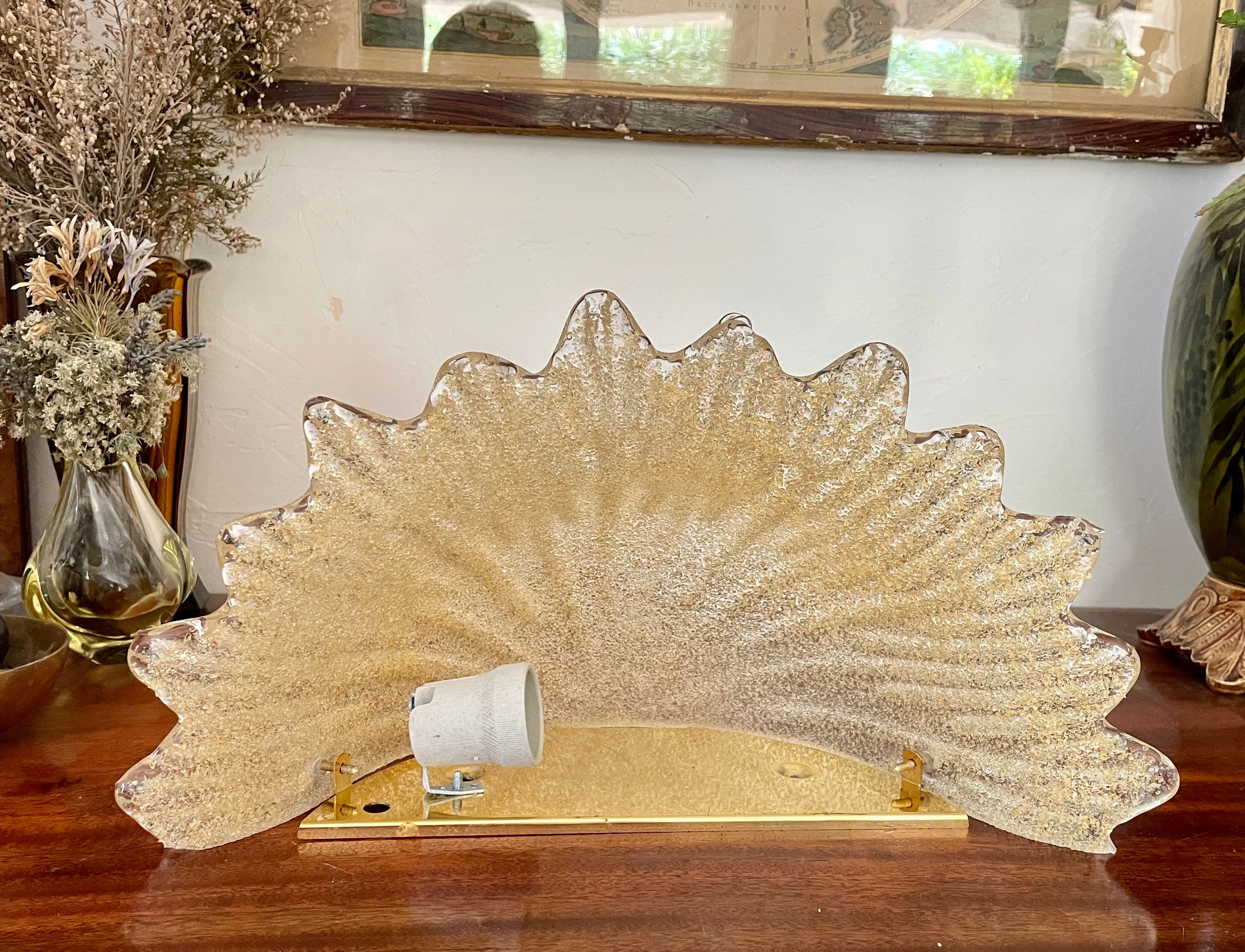 Murano glass wall lamps