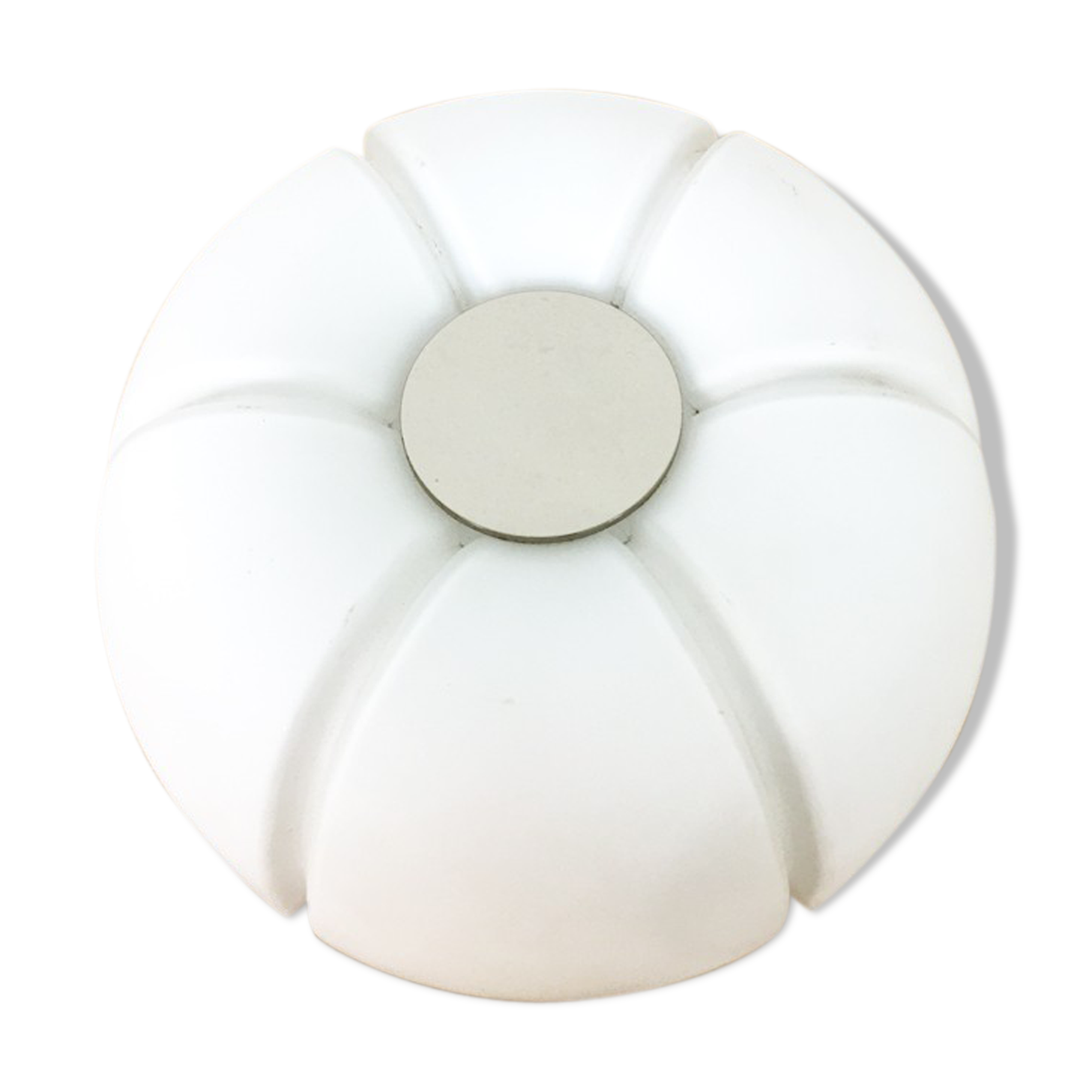 Vintage flower plafonnier, Glashet Limburg, 1970