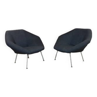 Armchairs Model Caleidos 835 by Frans Schrofer for Young International, Netherlands, 1980, Set of 2