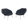 Armchairs Model Caleidos 835 by Frans Schrofer for Young International, Netherlands, 1980, Set of 2