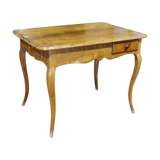 Table en merisier XVIIIème siècle Louis XV à deux tiroirs