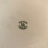 Set of 12 flat plates of the brand Vista Alegre, fine porcelain from Portugal