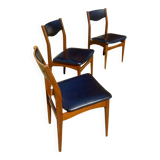 3 chaises type scandinave NF années 50-60
