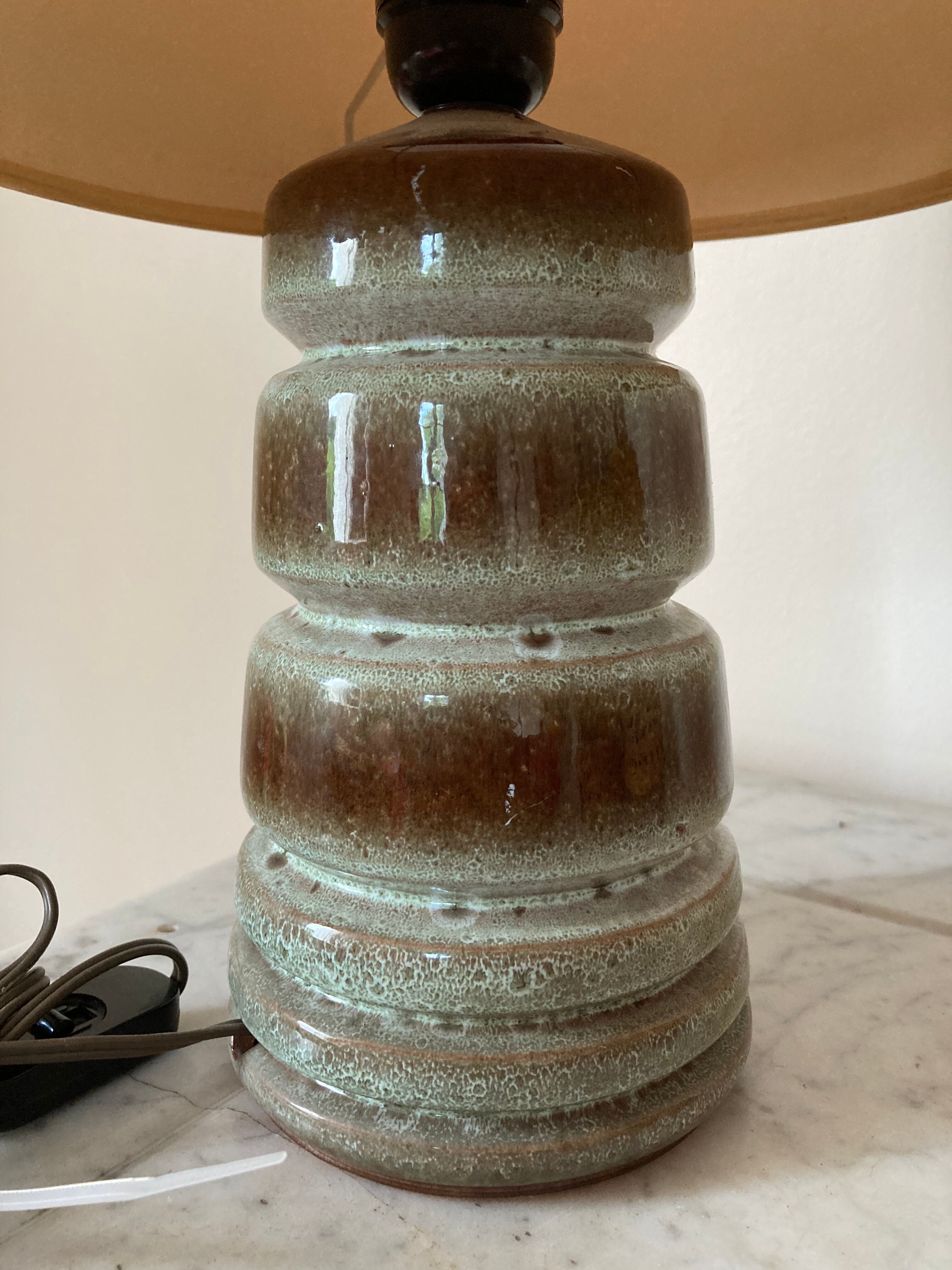 Stoneware brutality lamp