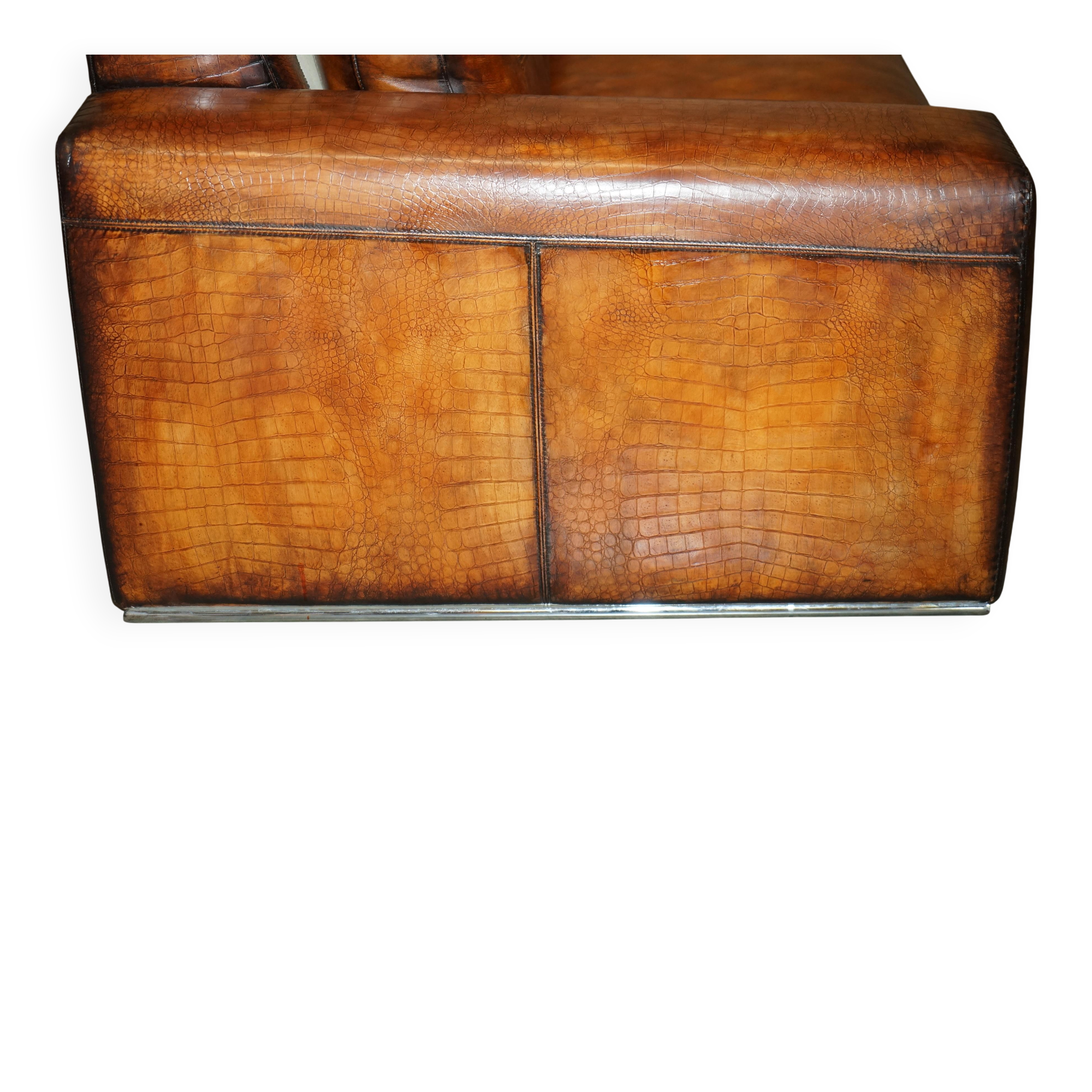 Fendi crocodile-embossed leather canapé, limited edition.