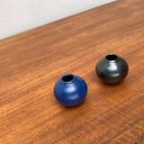 Small minimalist round vases from a mid-century pottery studio by Hildegard and Peter Delius for Hamelner Töpferei, 1960s, set of 2.