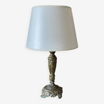 Old bronze table lamp