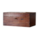 Carved wooden box with lock