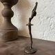 Small bronze dancer in 1980s modernist style.