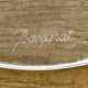 BACCARAT crystal tulip vase with engraved arabesque decoration - Signed