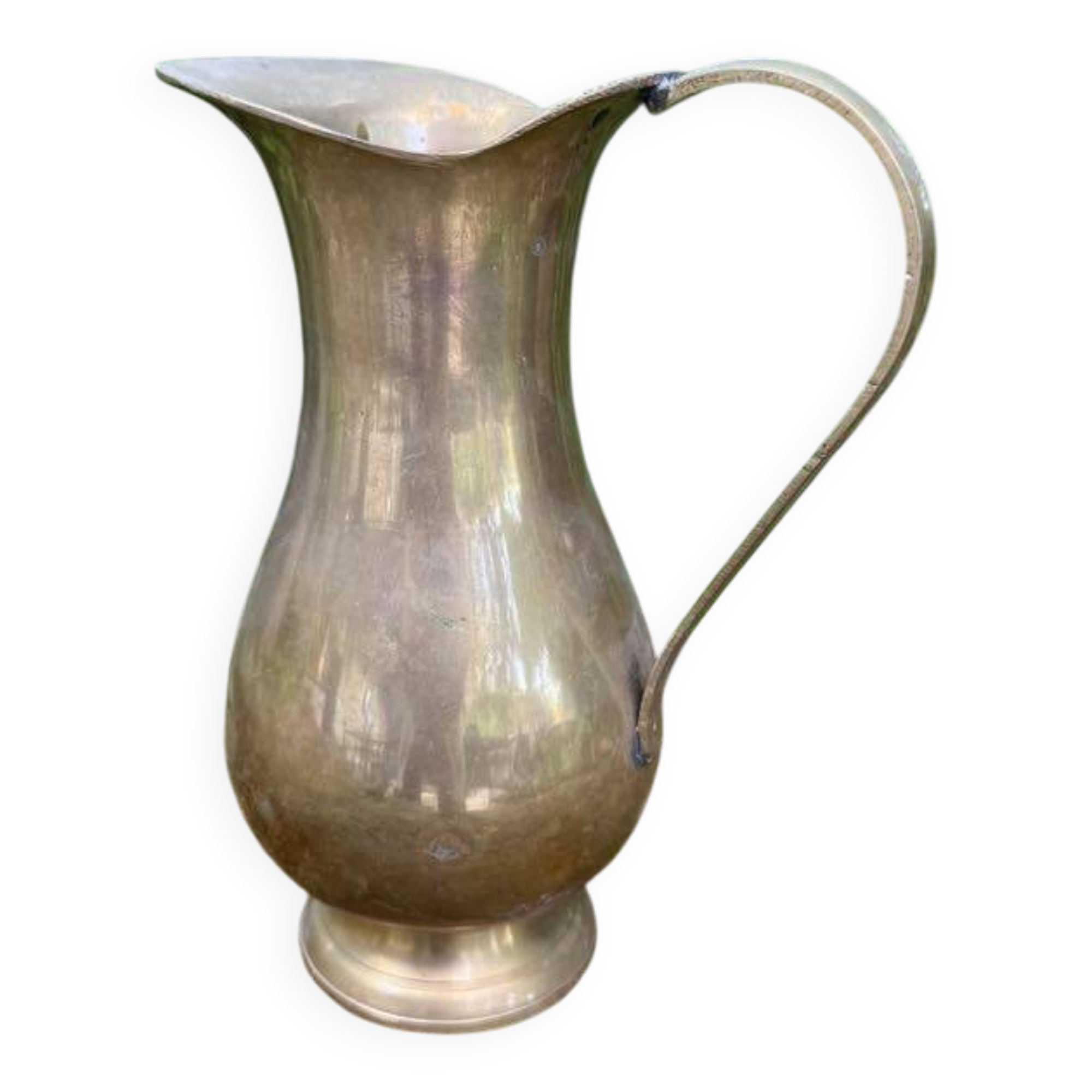 Antique brass carafe